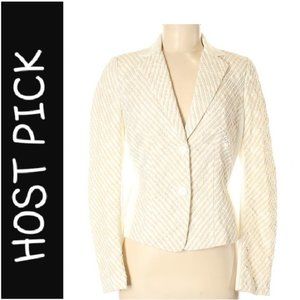 Worth Elegant Lightly Used Cream Blazer ~ Perfect for Work or Casual Chic Size 6